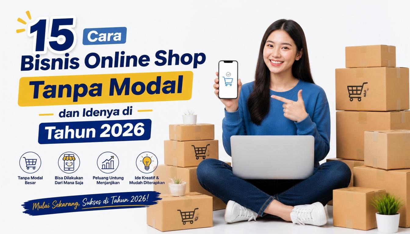 15 Cara Bisnis Online Shop Tanpa Modal dan Idenya di Tahun 2026