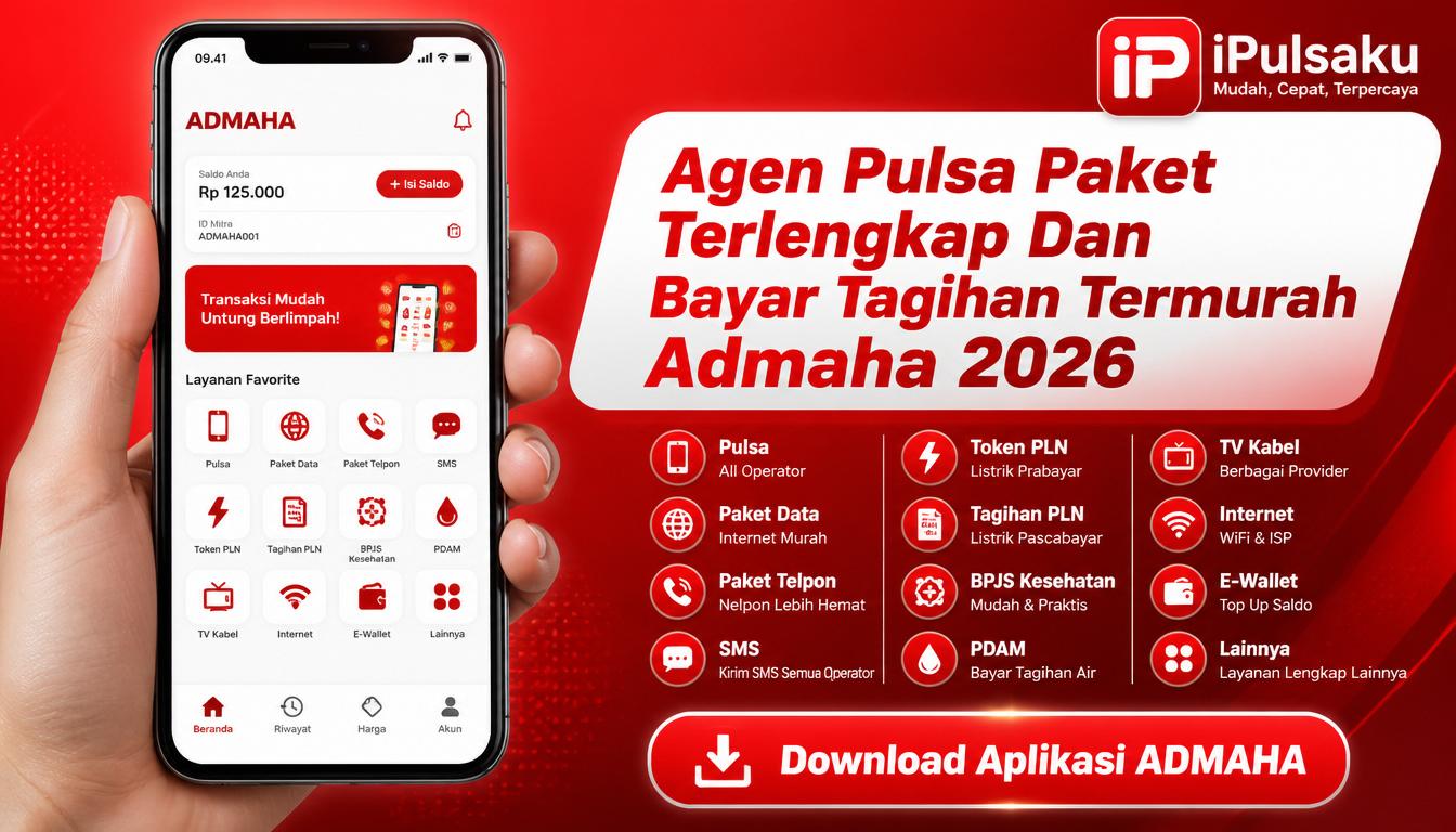 Agen Pulsa Paket Terlengkap Dan Bayar Tagihan Termurah Admaha 2026