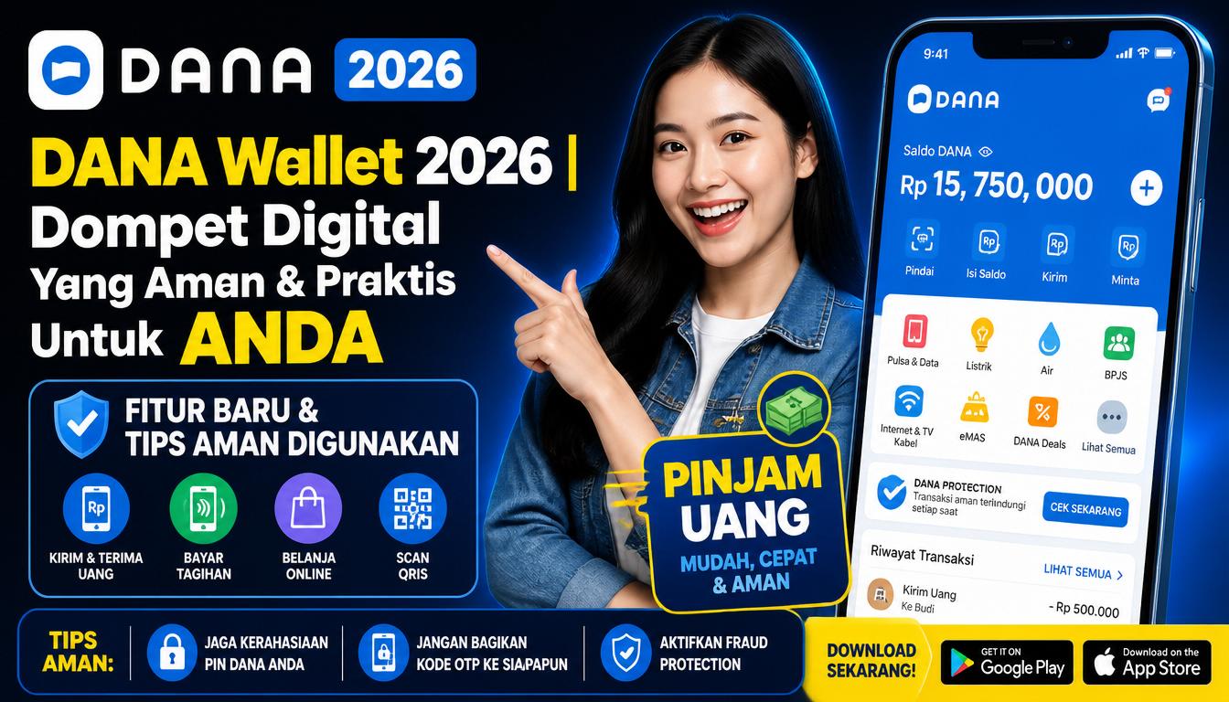 DANA Wallet 2026 Dompet Digital Yang Aman & Praktis Untuk ANDA