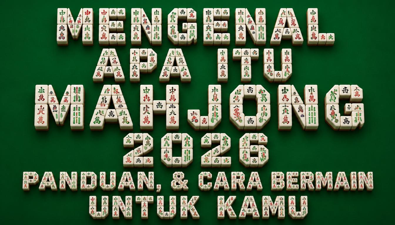 Mengenal Apa Itu Mahjong 2026, Panduan, & Cara Bermain Untuk Kamu
