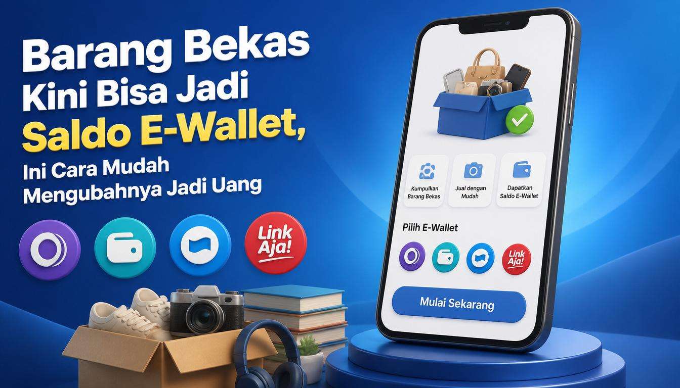 Barang Bekas Kini Bisa Jadi Saldo E Wallet, Ini Cara Mudah Mengubahnya Jadi Uang