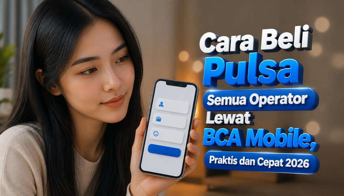 Cara Beli Pulsa Semua Operator Lewat BCA Mobile, Praktis dan Cepat 2026