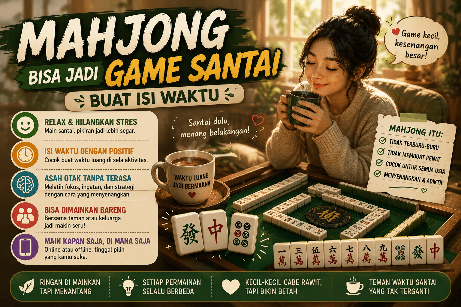 Mahjong Bisa Jadi Game Santai Buat Isi Waktu