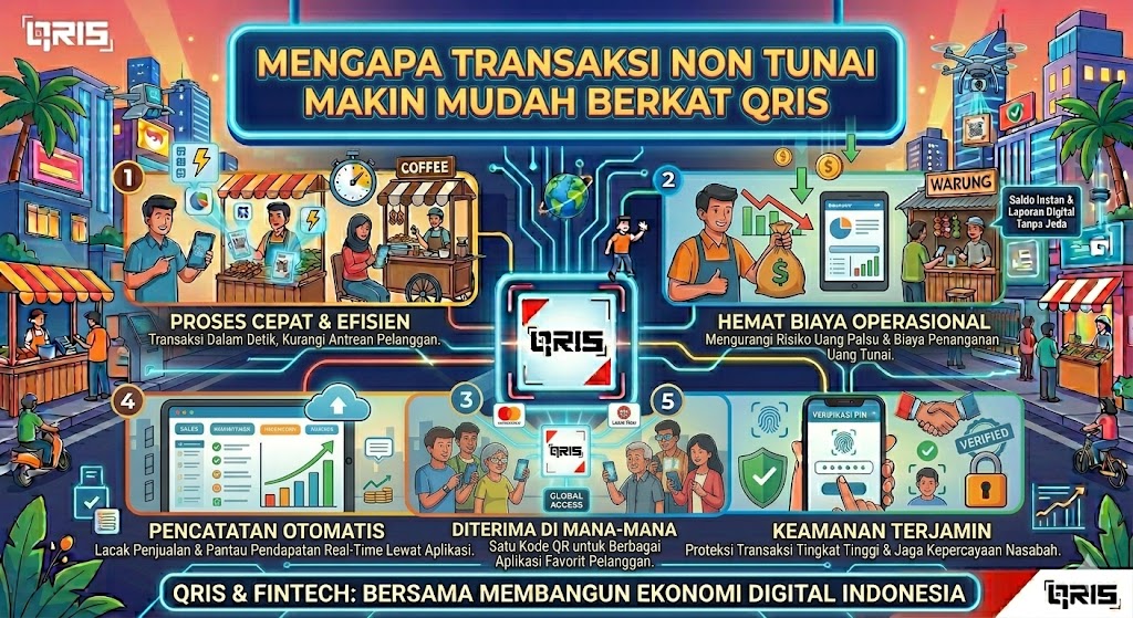 Mengapa Transaksi Non Tunai Makin Mudah Berkat QRIS