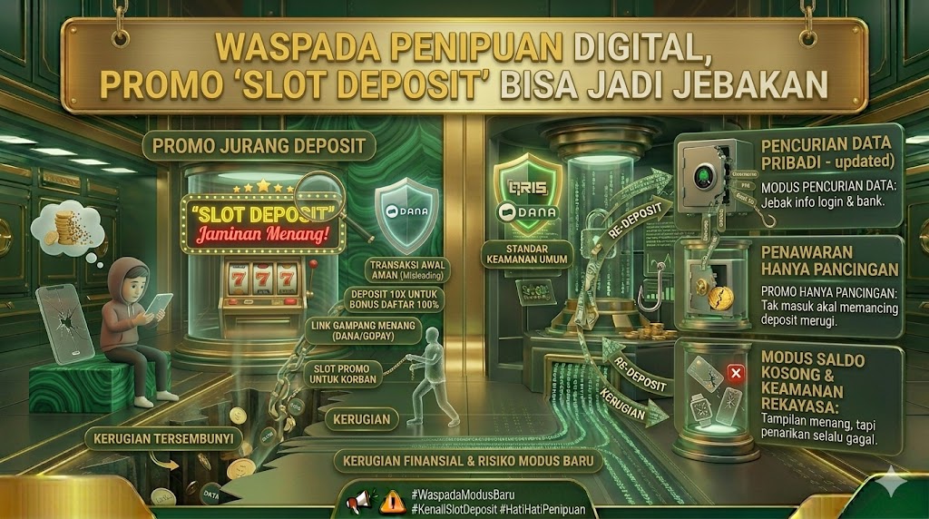 Waspada Penipuan Digital, Promo “Slot Deposit” Bisa Jadi Jebakan
